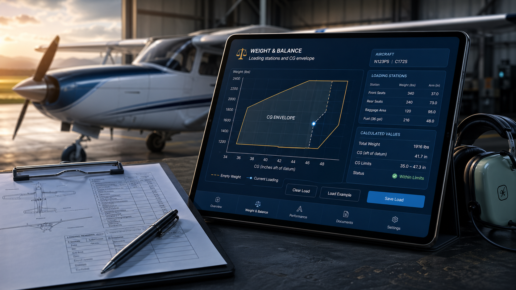 Weight and Balance preview